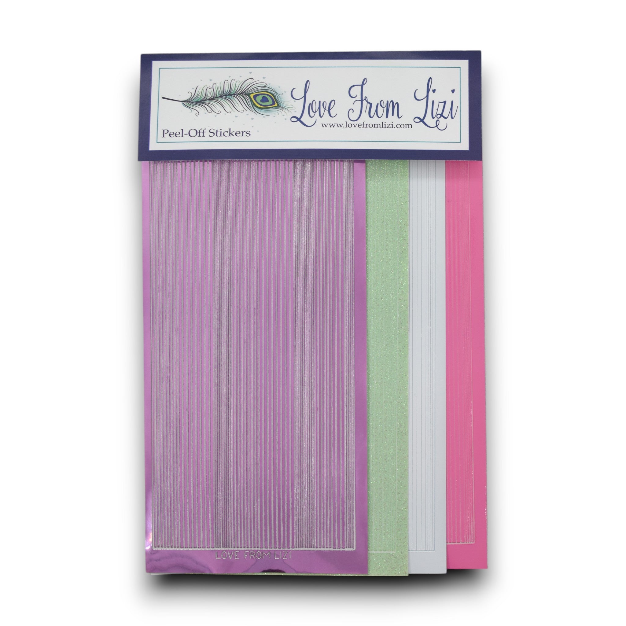 Lets Celebrate - Pin Stripe Peel-Off 4 Pack